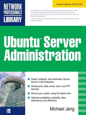 cover image of Ubuntu Server Administration
